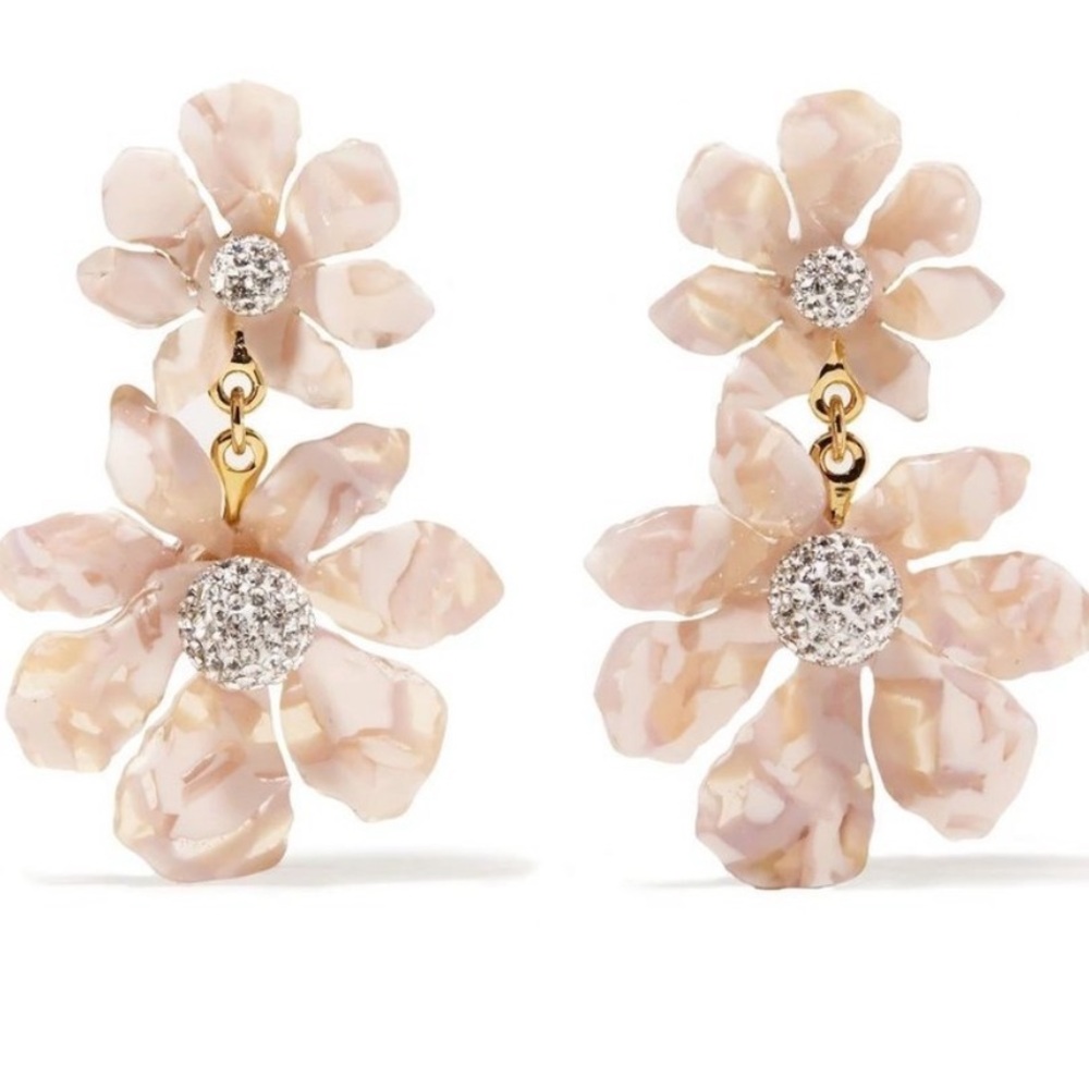 LELE sadoughi flowers drop earrings